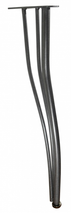 Ножка для столешницы У106, пр-во Россия (тройная, круглая) черная